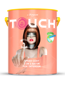 MYKOLOR TOUCH SPEED COAT 2 IN 1 SATIN FOR INTERIOR SƠN NỘI THẤT CAO CẤP ĐA NĂNG 2 TRONG 1 BÓNG LOÁNG